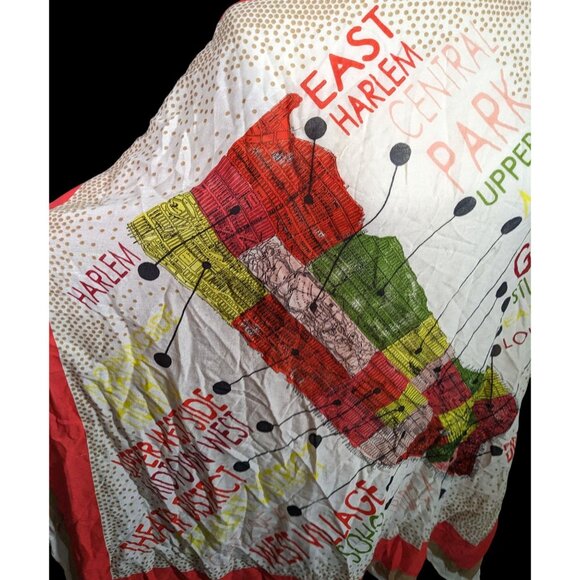 Madewell New York Map Printed Scarf/Shawl - Picture 7 of 16